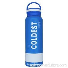 The Coldest Water Sports Bottle Insulated Stainless Steel Hydro Thermos, Vibrant Red, 21 Ounce